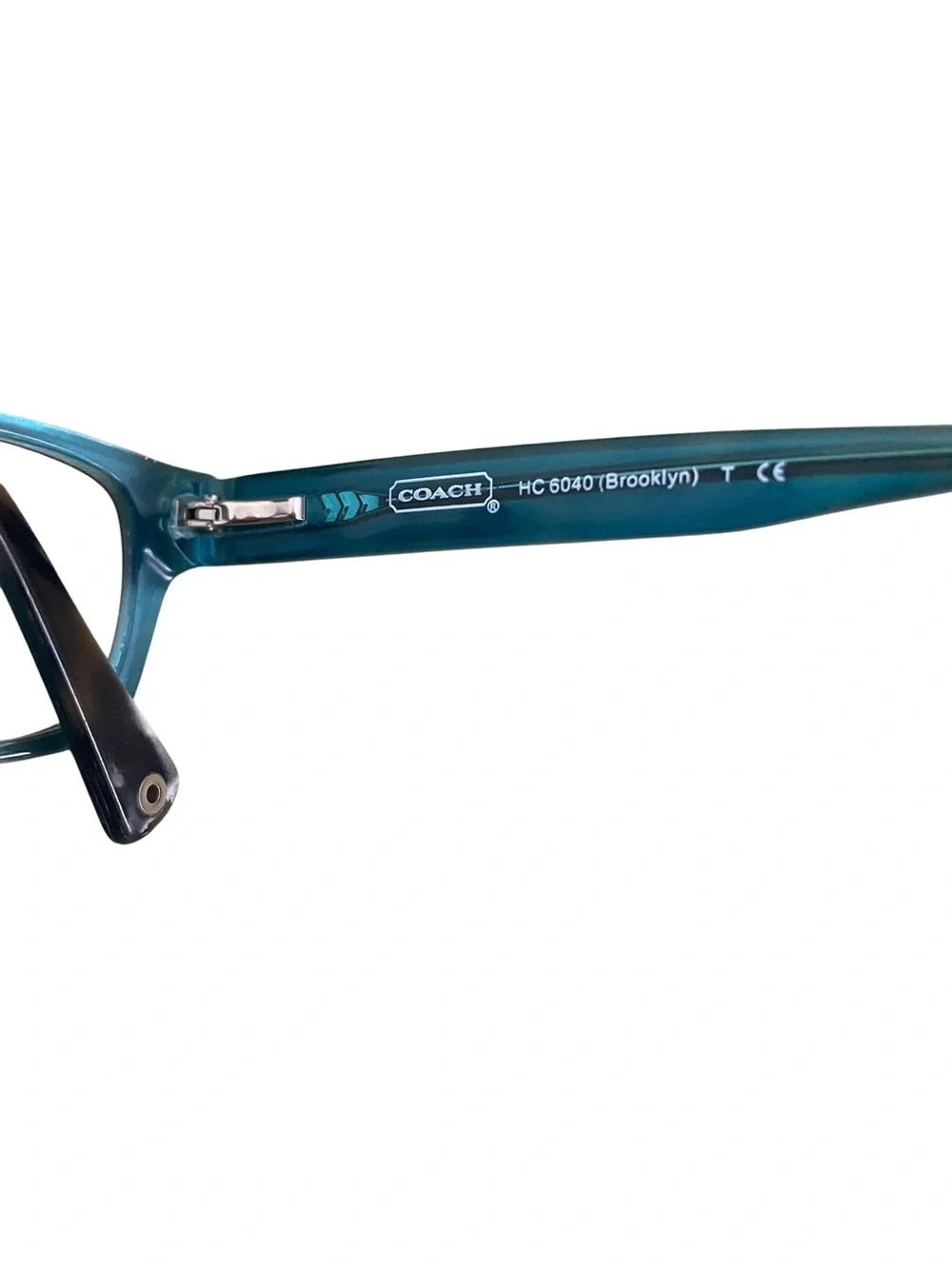 Coach HC 6040 Brooklyn Women's Dark Tortoise & Teal Eyewear Frames & Case